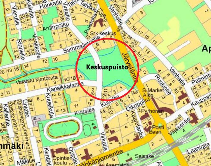 Sijainti Kärkölän , Järvelän taajamassa Sijainti Kärkölän , Järvelän taajamassa